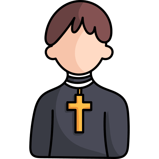 Priest profile people priest icon