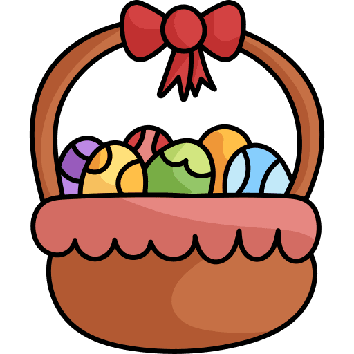 Basket easter easter egg cultures icon