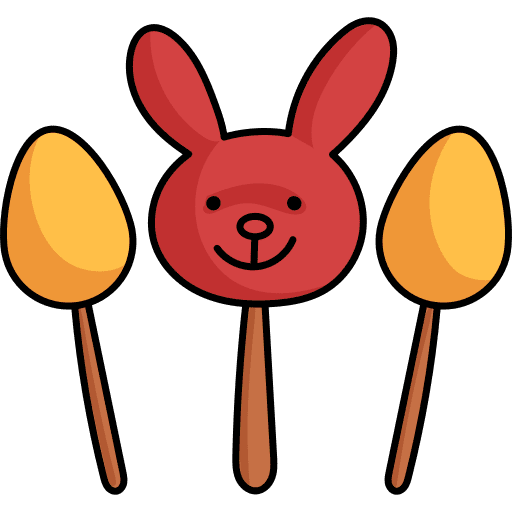 Candy easter rabbit bunny icon