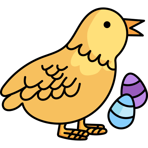Chick chicken egg bird icon