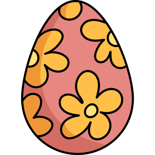 Easter egg nature easter garden icon