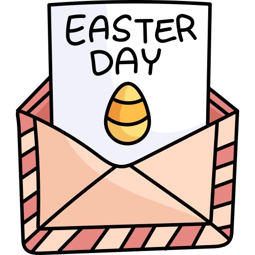 Easter mail easter day communications icon