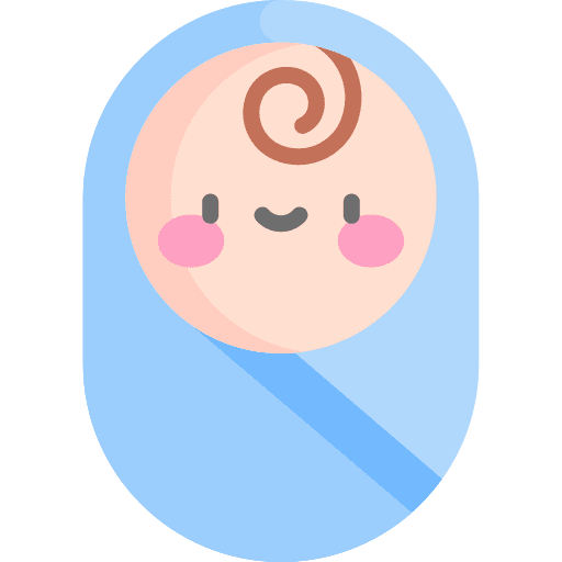 Baby people newborn kid and baby icon