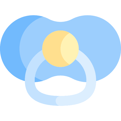 Pacifier kid and baby motherhood babies icon
