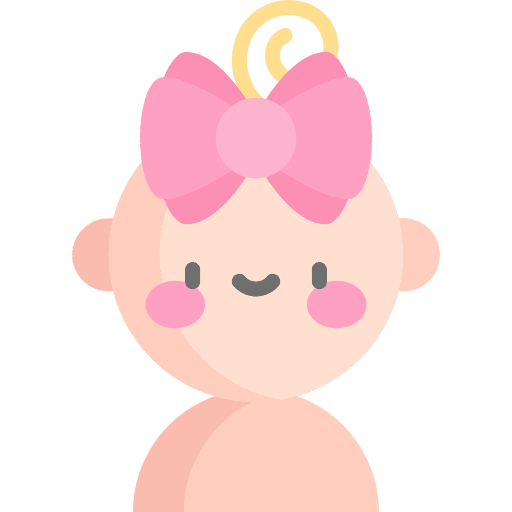 Baby girl kid and baby child children icon