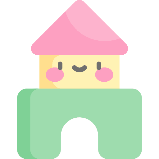 Blocks kid and baby toy baby icon Blocks kid and baby toy baby icon