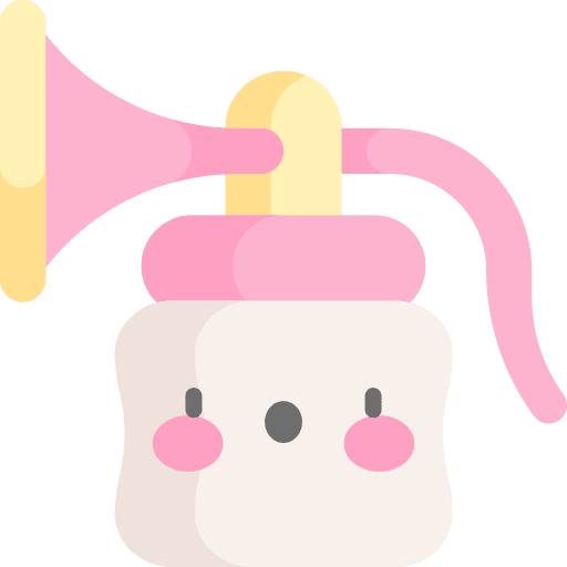 Breast pump breast pump kid and baby healthcare and medical icon