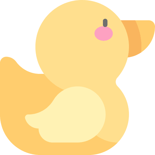 Rubber duck kid and baby bathing rubber duck icon Rubber duck kid and baby bathing rubber duck icon