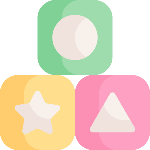 Blocks children cubes kid and baby icon Blocks children cubes kid and baby icon