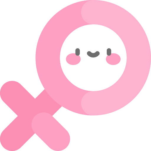 Girl woman shapes and symbols gender fluid icon Girl woman shapes and symbols gender fluid icon