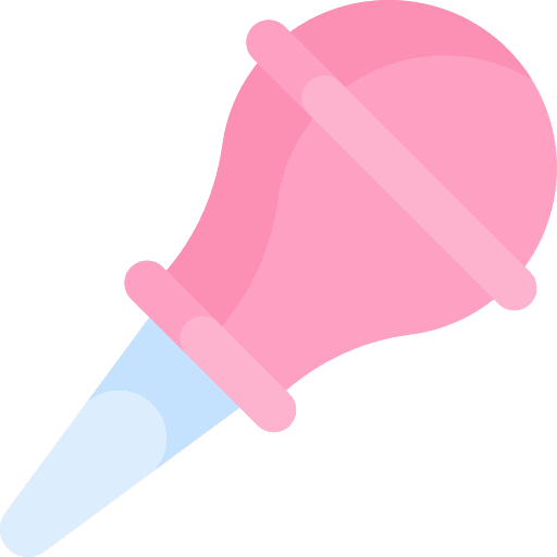 Nasal aspirator newborn kid and baby tool icon Nasal aspirator newborn kid and baby tool icon