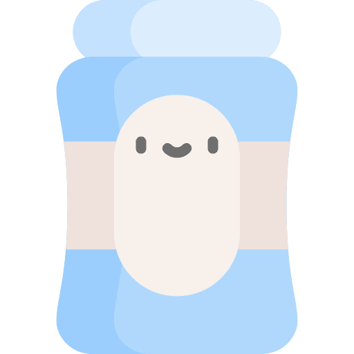 Baby powder grooming kid and baby cosmetics icon Baby powder grooming kid and baby cosmetics icon