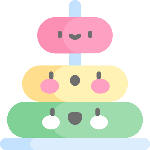 Rings childhood kid and baby pyramid icon Rings childhood kid and baby pyramid icon