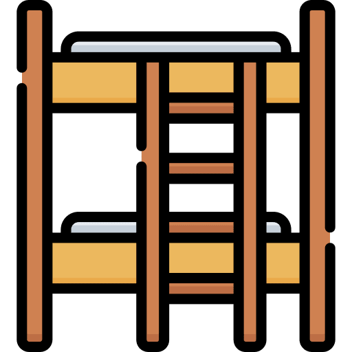 Bunk bed sleep furniture and household miscellaneous icon Bunk bed sleep furniture and household miscellaneous icon