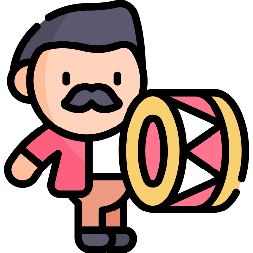 Drum entertainment fun drum icon