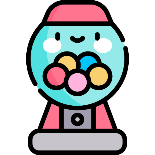 Gumball machine food and restaurant birthday and party gumball machine icon