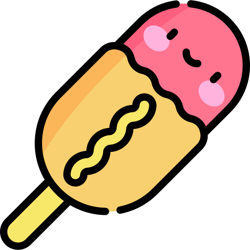 Corn dog corn food and restaurant junk food icon Corn dog corn food and restaurant junk food icon