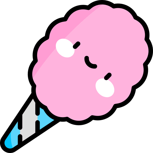 Cotton candy sweet entertainment food and restaurant icon Cotton candy sweet entertainment food and restaurant icon