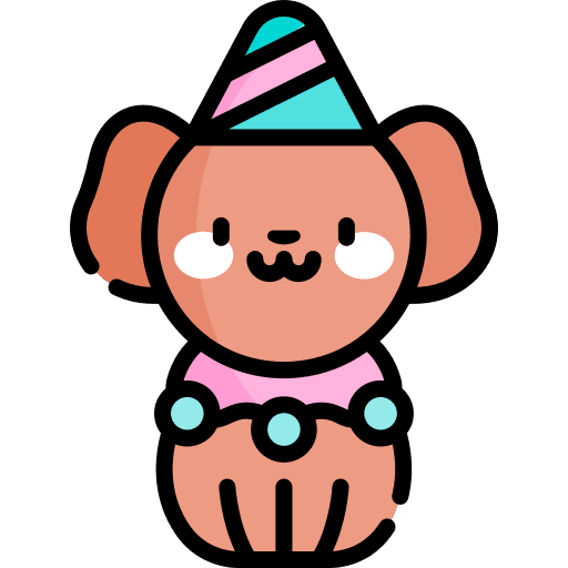 Dog dog circus entertainment icon Dog dog circus entertainment icon