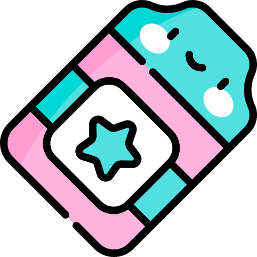 Circus ticket circus show icon Circus ticket circus show icon