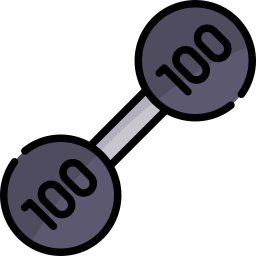 Weight gym dumbbells sports and competition icon Weight gym dumbbells sports and competition icon