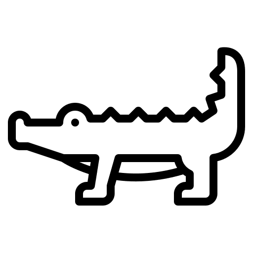 Crocodile nature animals zoo icon Crocodile nature animals zoo icon