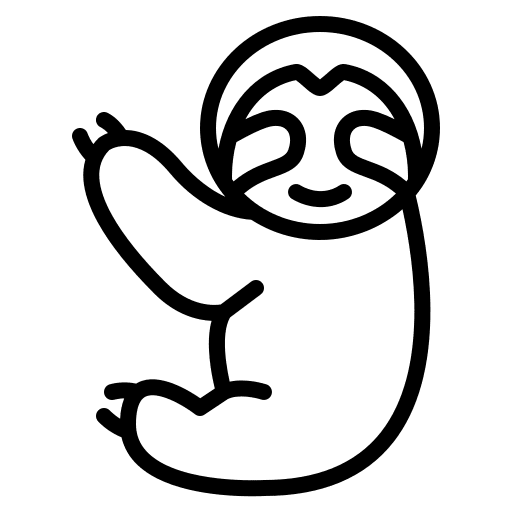 Sloth animal kingdom nature zoo icon Sloth animal kingdom nature zoo icon