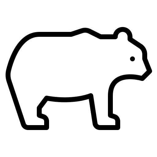 Bear animals zoo wild life icon Bear animals zoo wild life icon