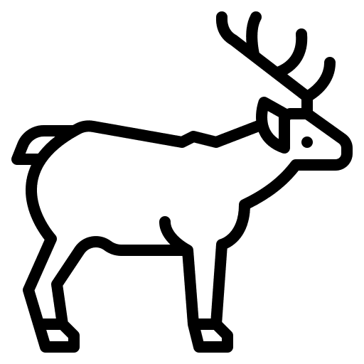 Deer animals wild life zoo icon Deer animals wild life zoo icon