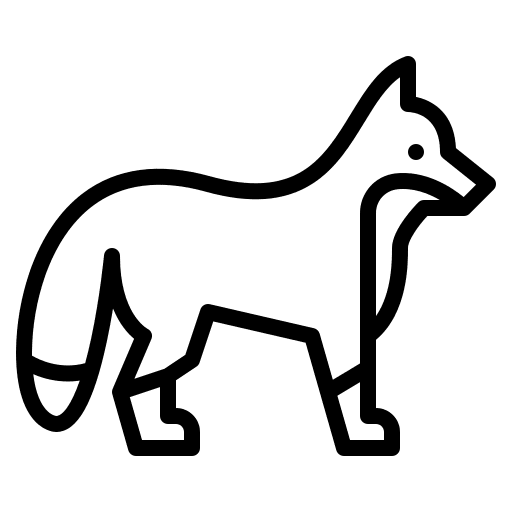 Fox animal kingdom animals wild life icon Fox animal kingdom animals wild life icon