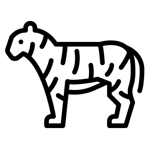 Tiger nature animals animal kingdom icon Tiger nature animals animal kingdom icon