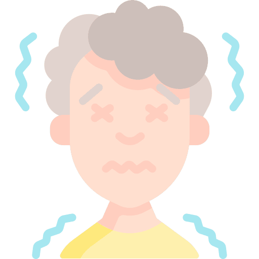 Fever dizzy fever healthcare and medical icon