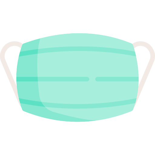 Medical mask doctor health care security icon