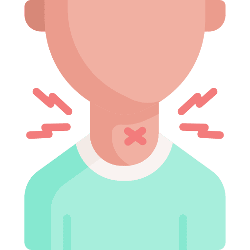 Sore throat virus healthcare and medical fever icon Sore throat virus healthcare and medical fever icon