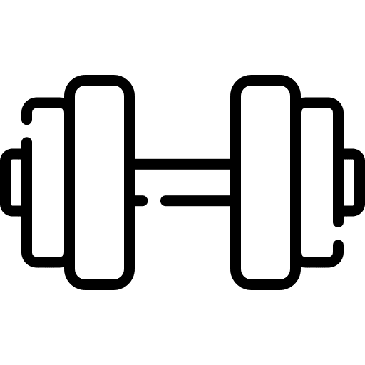 Barbell workout fit diet icon