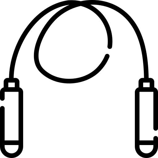 Jump rope jump rope fitness training icon