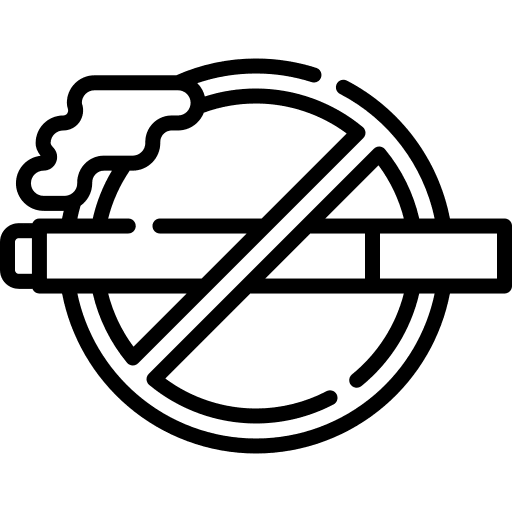 No smoking tobacco nicotine forbidden icon