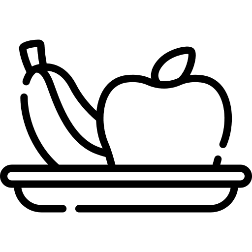 Fruit banana apple healthcare and medical icon Fruit banana apple healthcare and medical icon