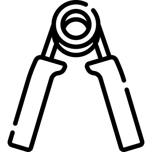 Hand grip training sports and competition healthcare and medical icon Hand grip training sports and competition healthcare and medical icon