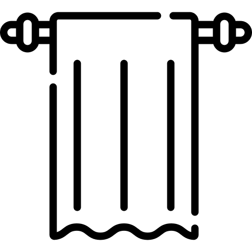 Towel hanging miscellaneous clean icon Towel hanging miscellaneous clean icon