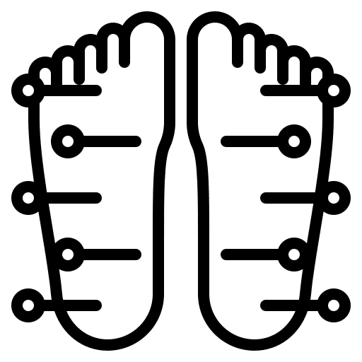 Acupuncture spa foot massage beauty icon Acupuncture spa foot massage beauty icon