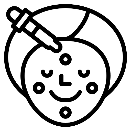 Facial treatment beauty cosmetology peeling icon