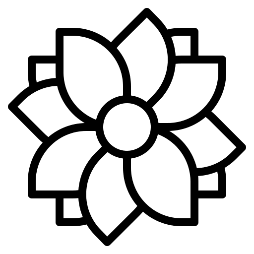 Flower spa and relax spa beauty icon