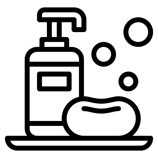 Soap hand wash wellness wash icon