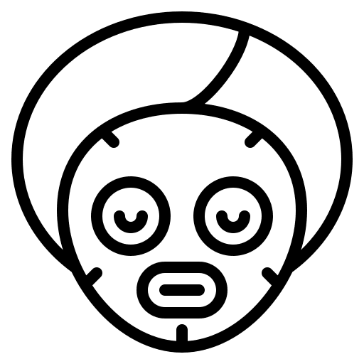 Facial mask spa beauty skin icon Facial mask spa beauty skin icon