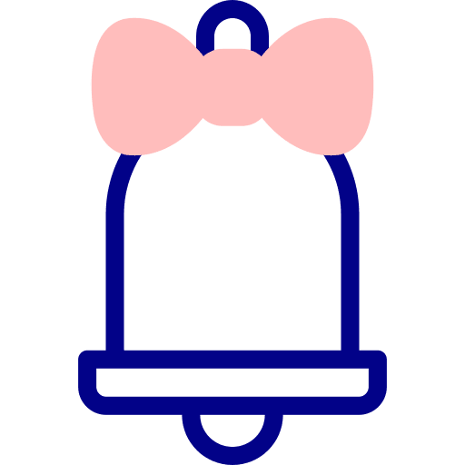 Bell holidays birthday and party celebration icon Bell holidays birthday and party celebration icon