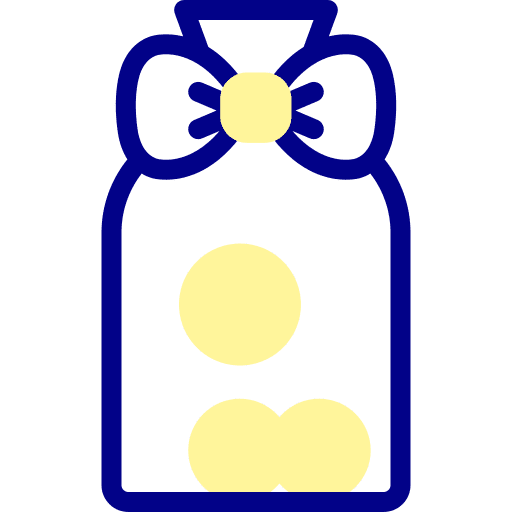 Money present bag birthday and party icon Money present bag birthday and party icon