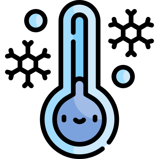 Cold winter cold temperature icon