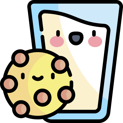 Cookie milk cookie dessert icon