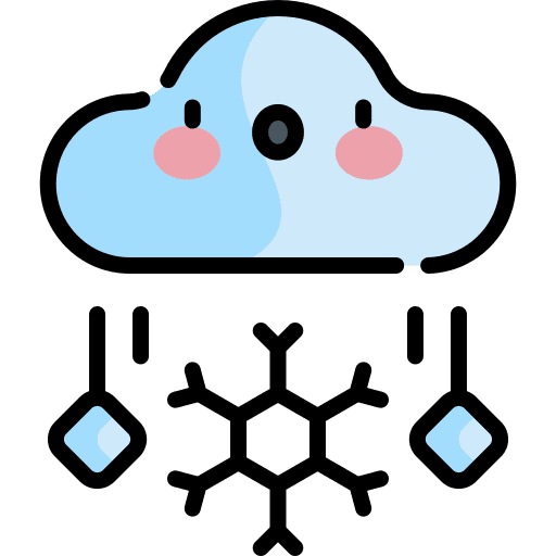 Hail weather ice meteorology icon